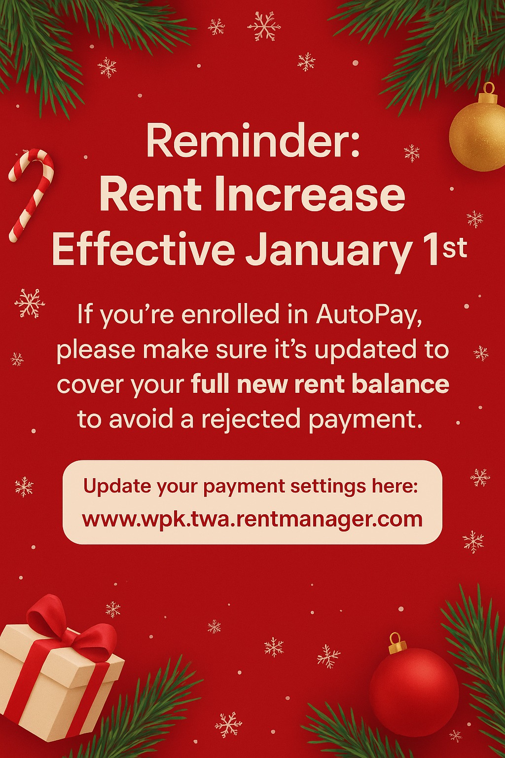 Romany - 📣 Reminder: Rent Increase Effective January 1st If you’re ...