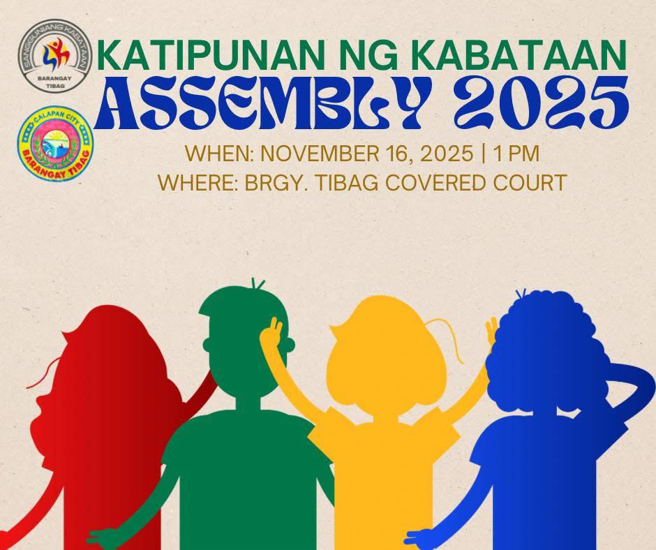 📢 KATIPUNAN NG... - Sangguniang Kabataan - Brgy. Tibag | Facebook