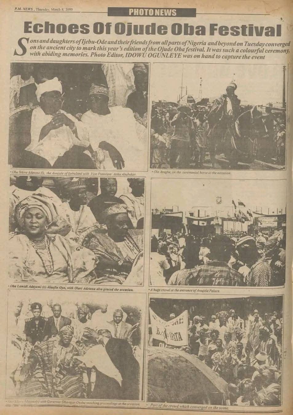 Historical - Ojude Oba Festival: The Royal Celebration of Ijebu ...