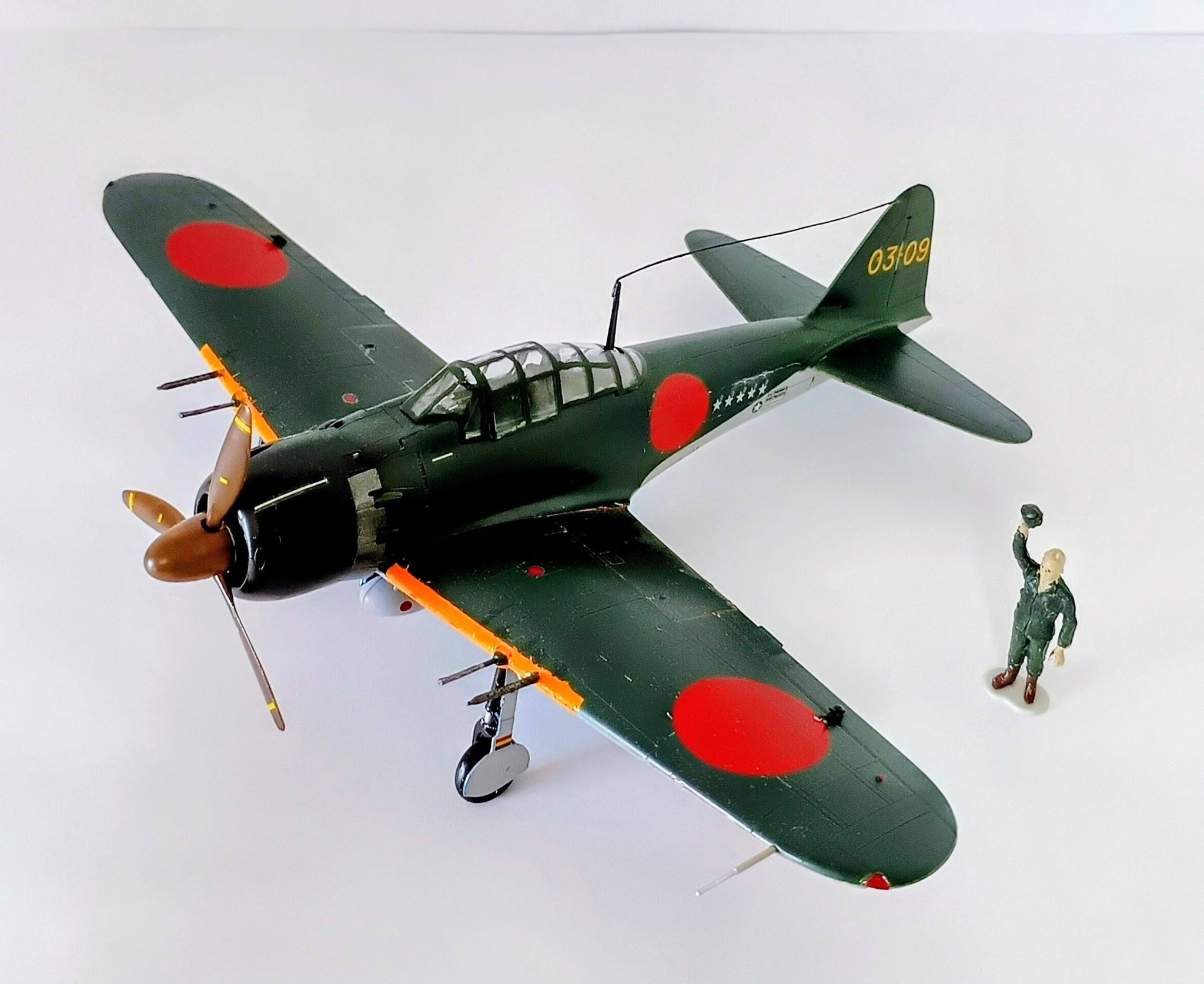 ✈中島A6M2ーN 二式水上戦闘機1/48 三菱A6M5c 零式艦上戦闘機 52型丙1/48