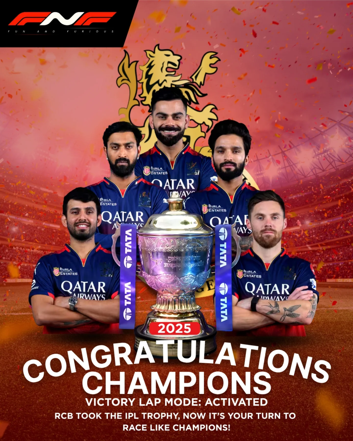 FNF Karting - 🏆 RCB Wins the IPL 2025 Title! 🏆 Now it’s... | Facebook