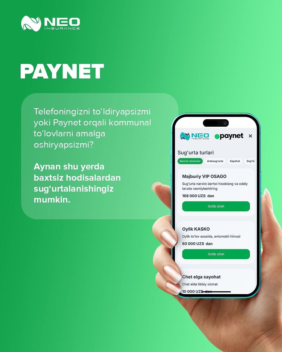 NEO Insurance | Tashkent