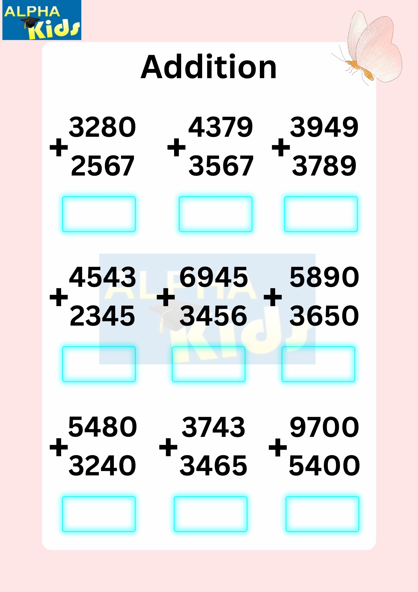 Math worksheet... - Alpha kids :worksheets and activities | Facebook