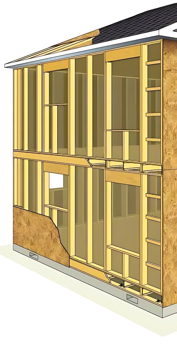 Dfaguimba - illustrates wood-framed platform construction which is the ...