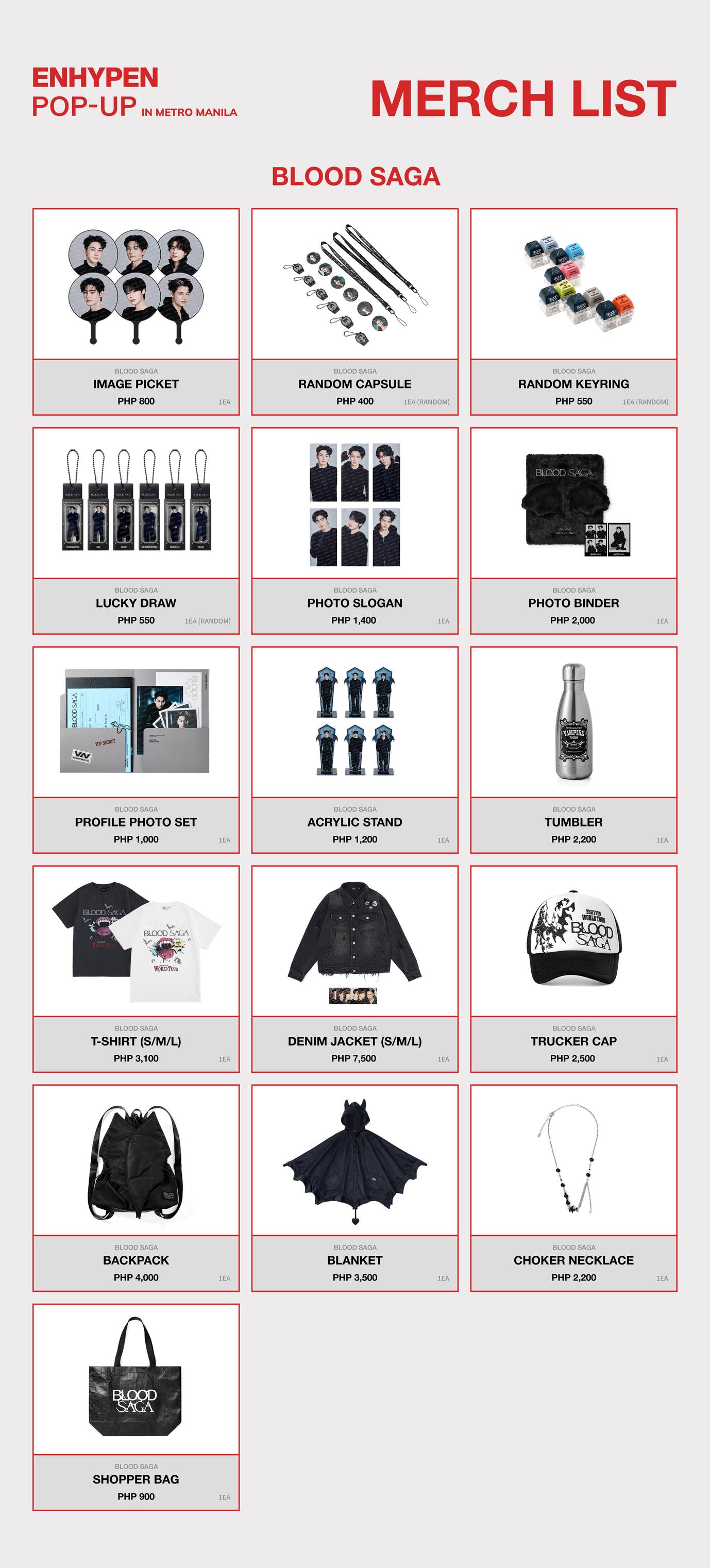 Enhypen pop-up store in Metro Manila with official merchandise