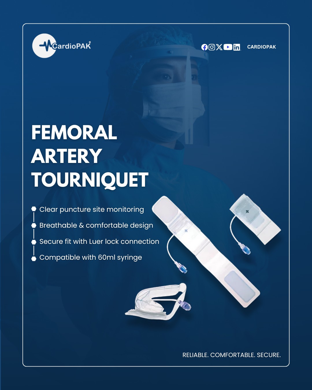 Cardiopak - Cardiopak® Femoral Artery Tourniquet is designed for safe ...