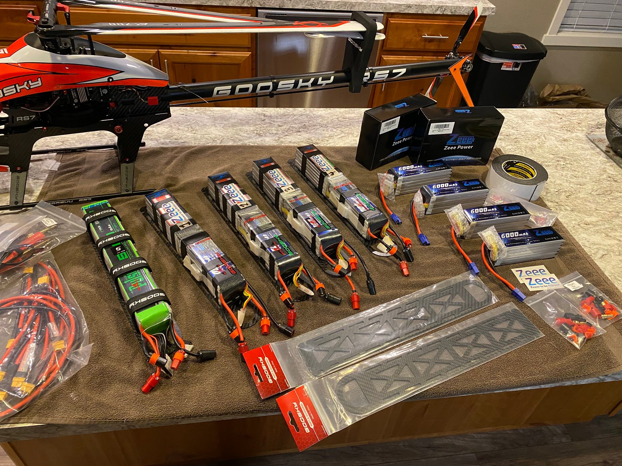 2x Zeee 6S Shorty Lipo Battery 5200mAh 22.2V 120C With EC5 Connector For RC