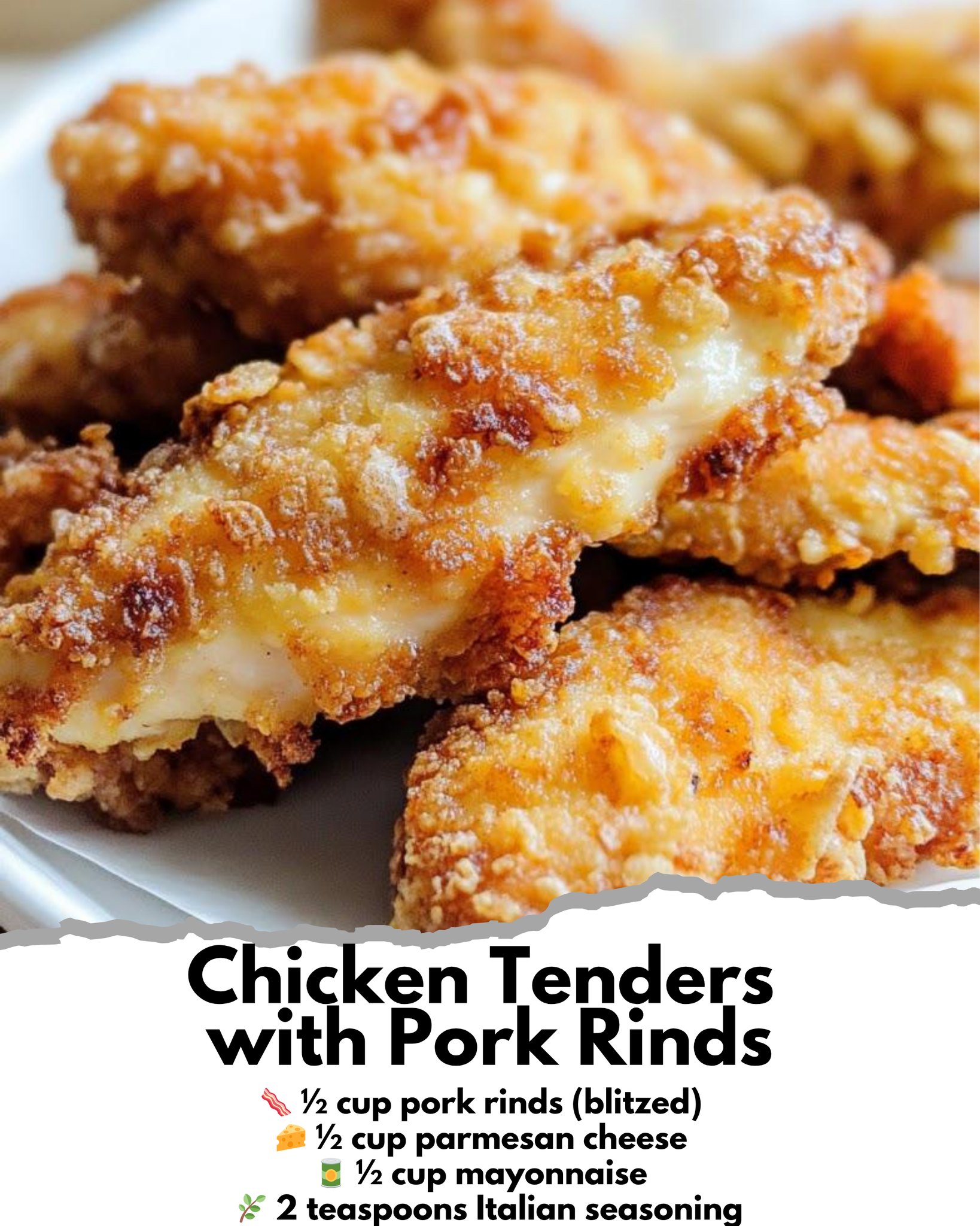 Daily - Chicken Tenders with Pork Rinds 🍗 Crispy, savory, and utterly ...