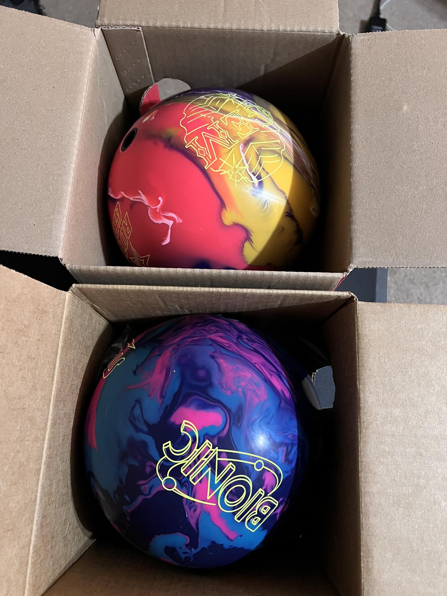 Storm Bionic and Roto Grip Gem bowling balls