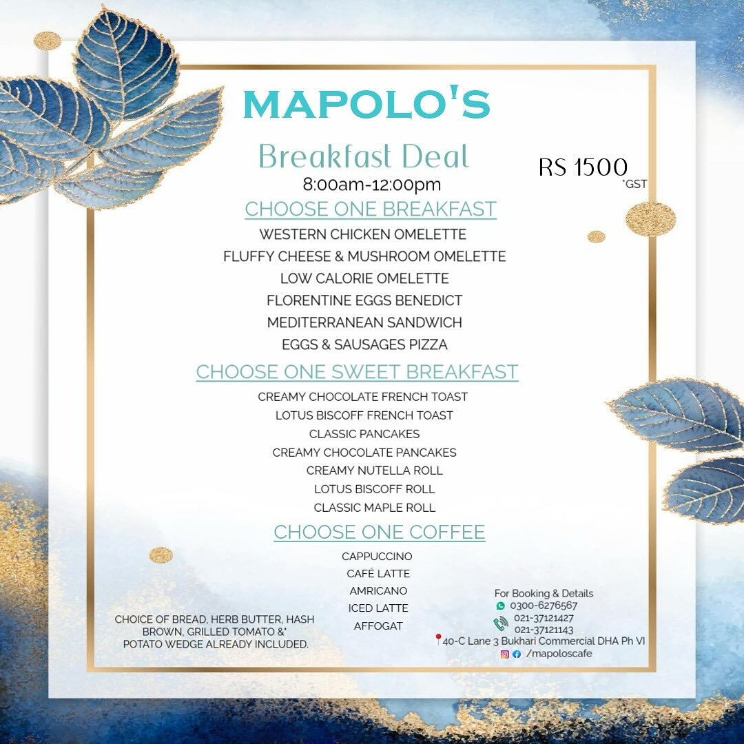Mapolo’s | Karachi
