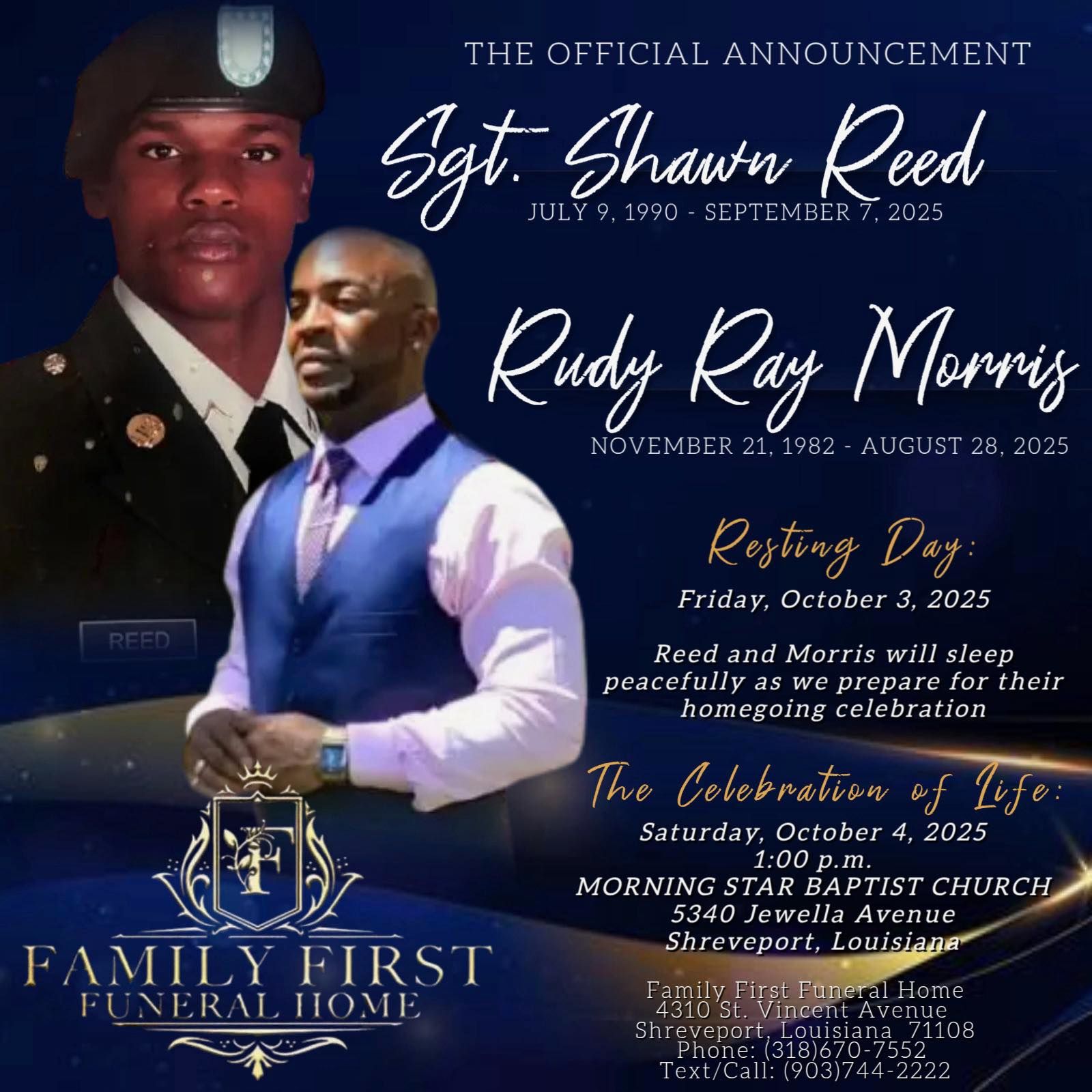 Fam - CELEBRATING THE LEGACY: HOMEGOING CELEBRATION SET FOR SGT. SHAWN ...