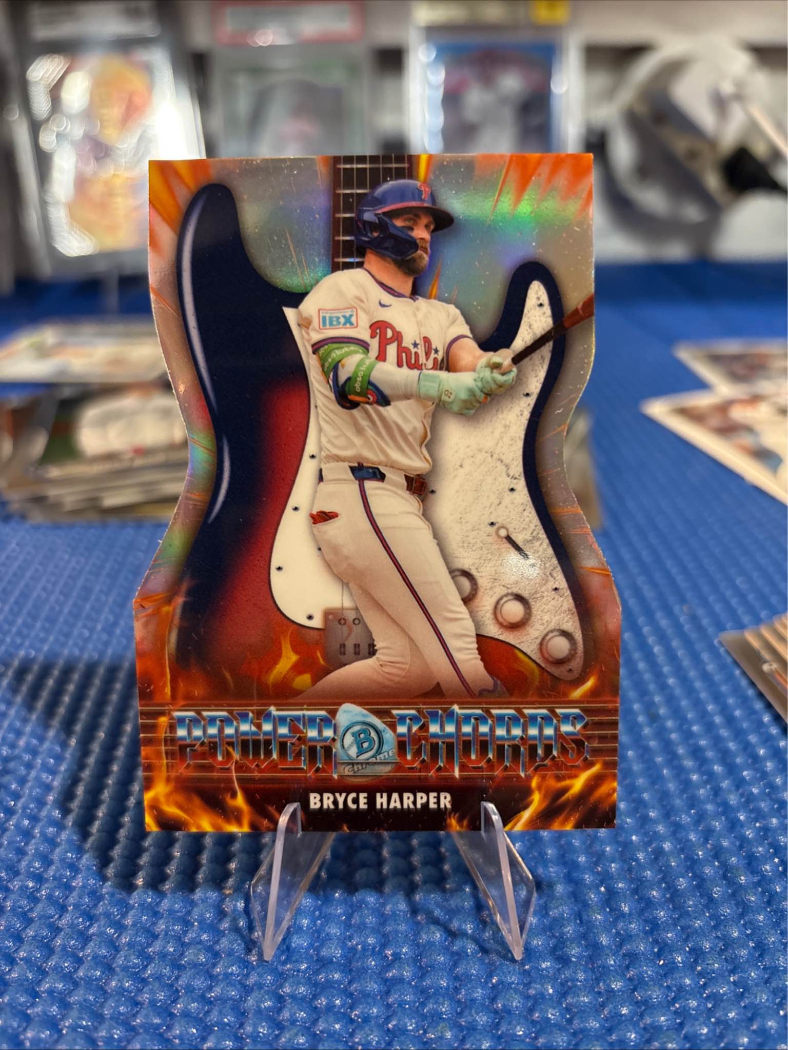 Awesome Bryce Harper Power Chords baseball card. From Bowman 