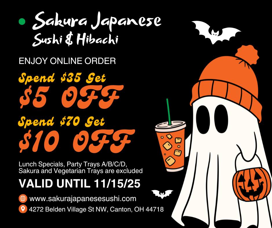 Sakura Japanese Sushi & Hibachi | Canton OH