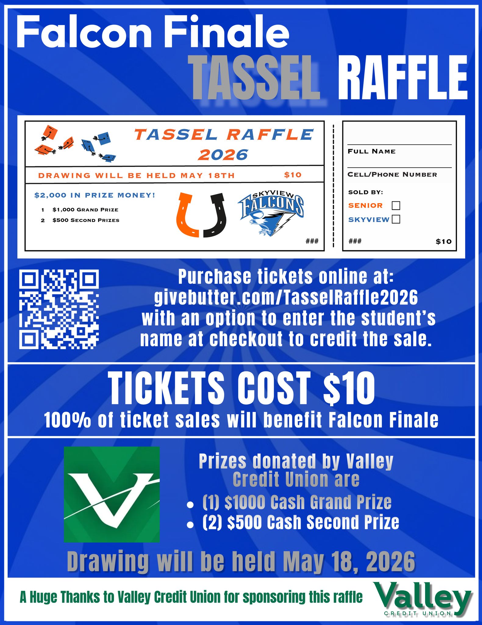 2026 Falcon Finale | **🎓 Tassel Raffle Ticket Sales are LIVE | Facebook