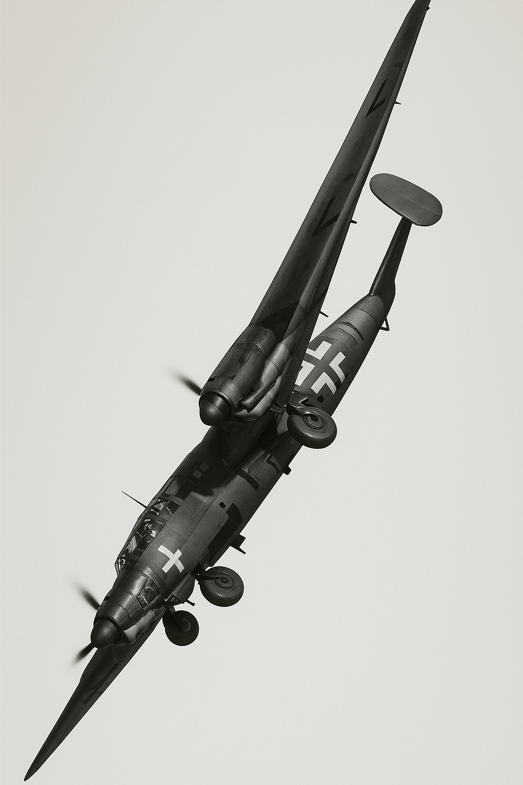 A rare image of the German Messerschmitt Me 264