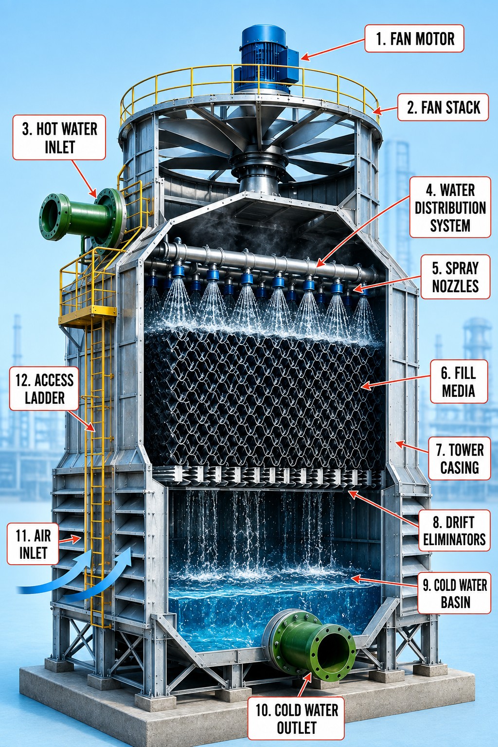 Bac Cooling Tower Diagram