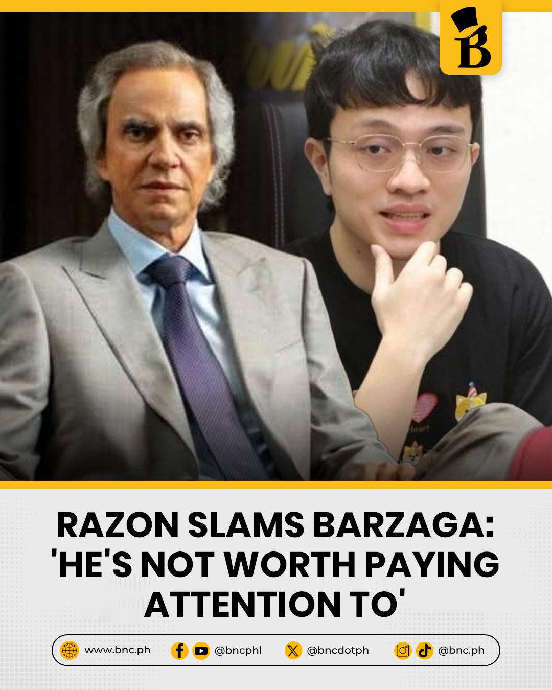 Bilyonaryo - Business tycoon Enrique Razon Jr. launched a sharp rebuke ...