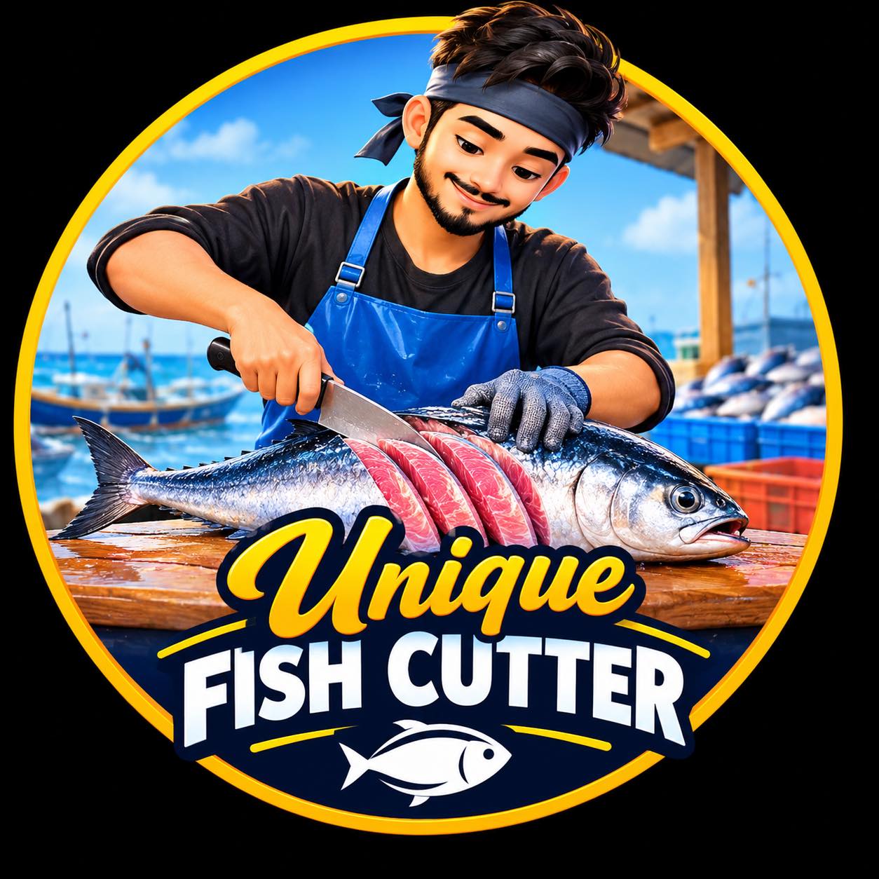 Big Fish Cutting Skills! 🐟 #BigFishCutting #FishCuttingSkills | Unique ...