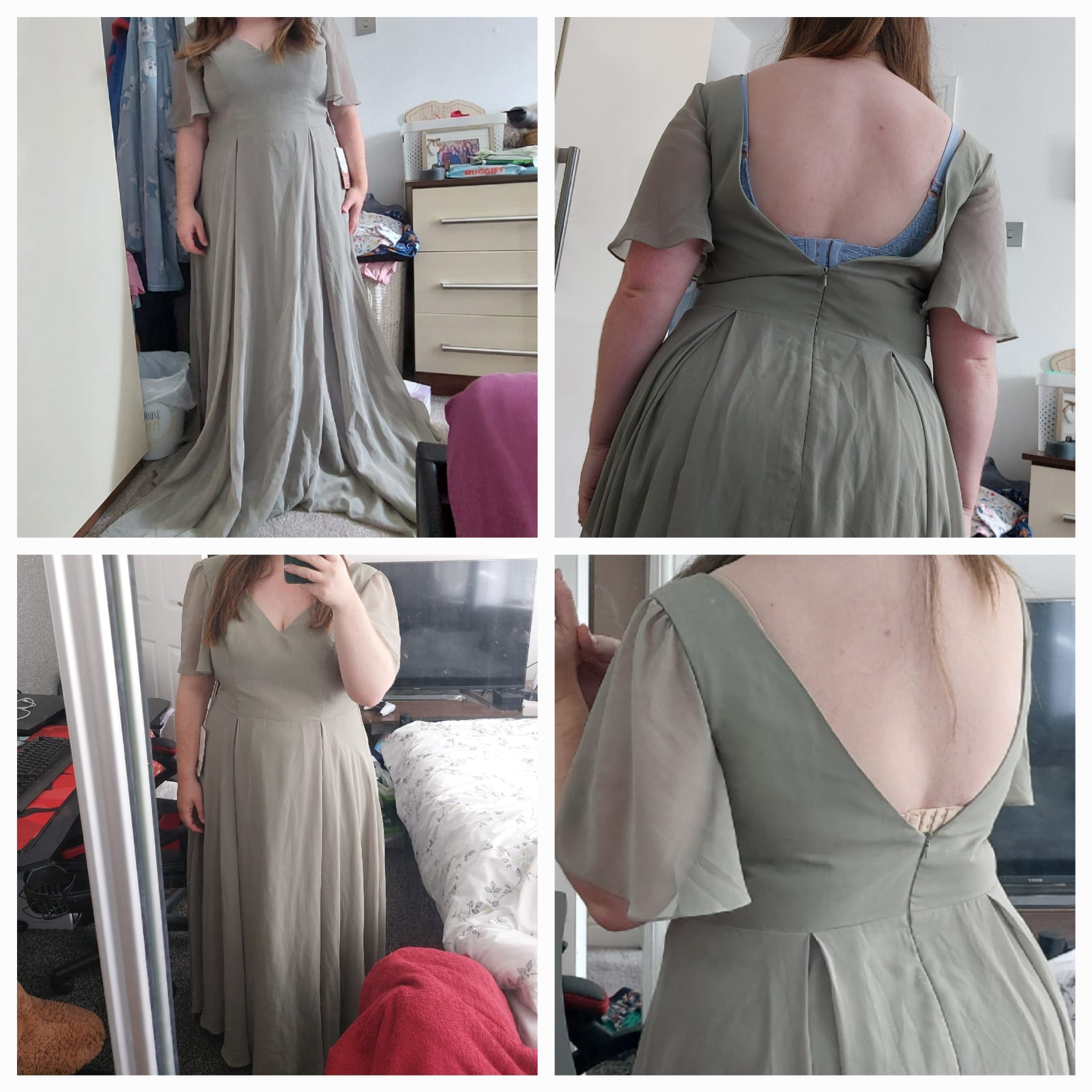 can chiffon dresses be altered bridesmaid dress with pleated bust altered? Sizes:UK 14 akeneoPublishedDate:number:1781803282 [$152.00]Gothic Lolita Black and Perfect for weddings