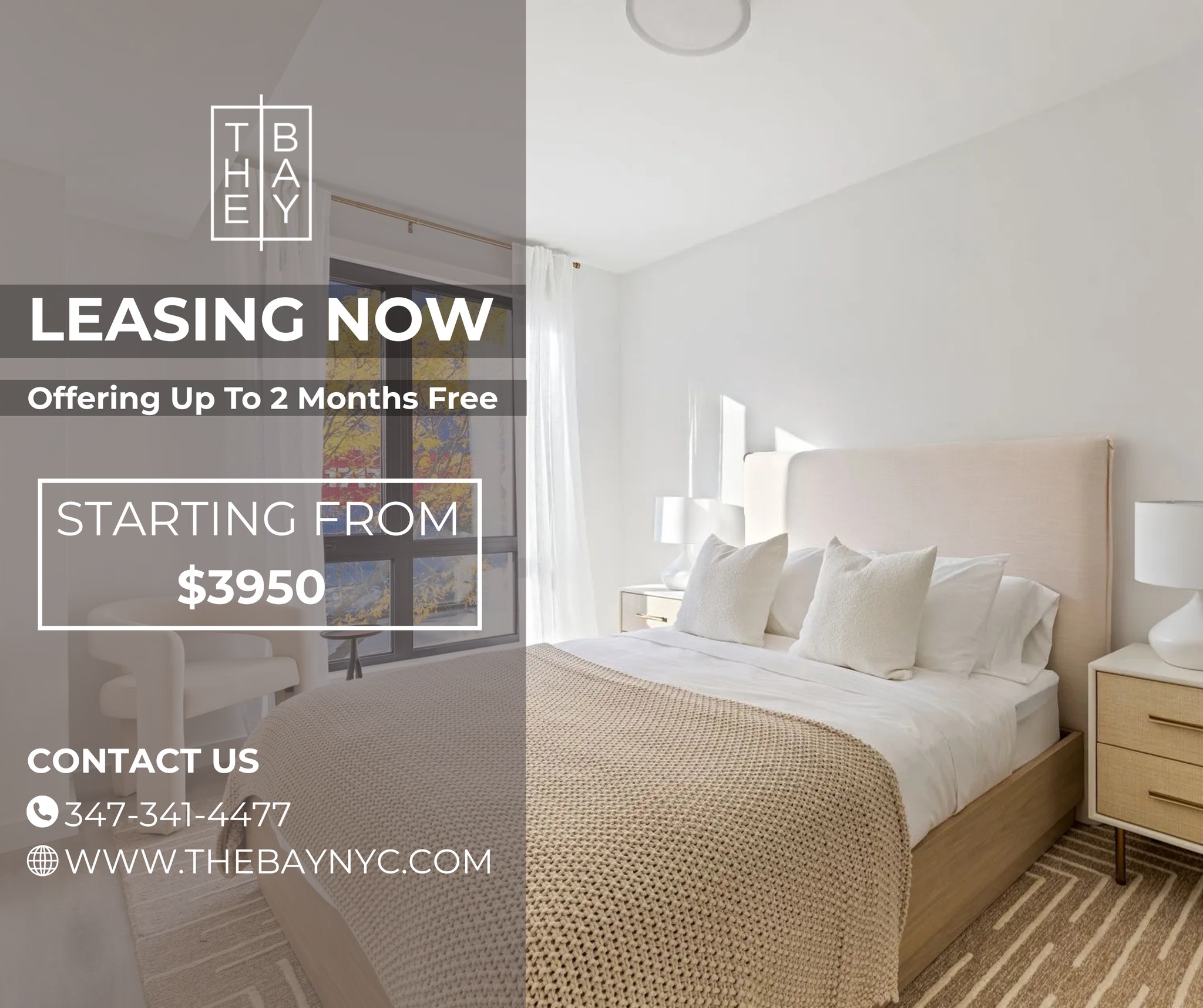 Curated visual reference: Gallery Detail: The Bay 𝐓𝐡𝐞 𝐁𝐚𝐲 𝐍𝐨𝐰 𝐋𝐞𝐚𝐬𝐢𝐧𝐠 Our 2 Bedroom Apartments