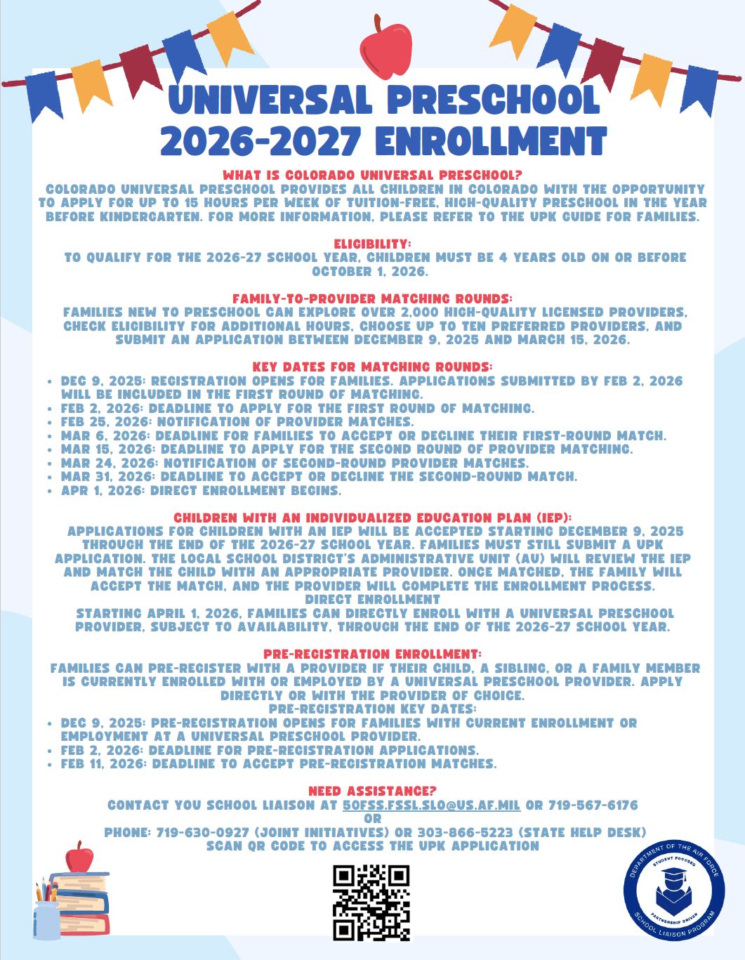 Schriever - 🚨 Universal Preschool (UPK) Enrollment is NOW OPEN! 🚨 Check ...