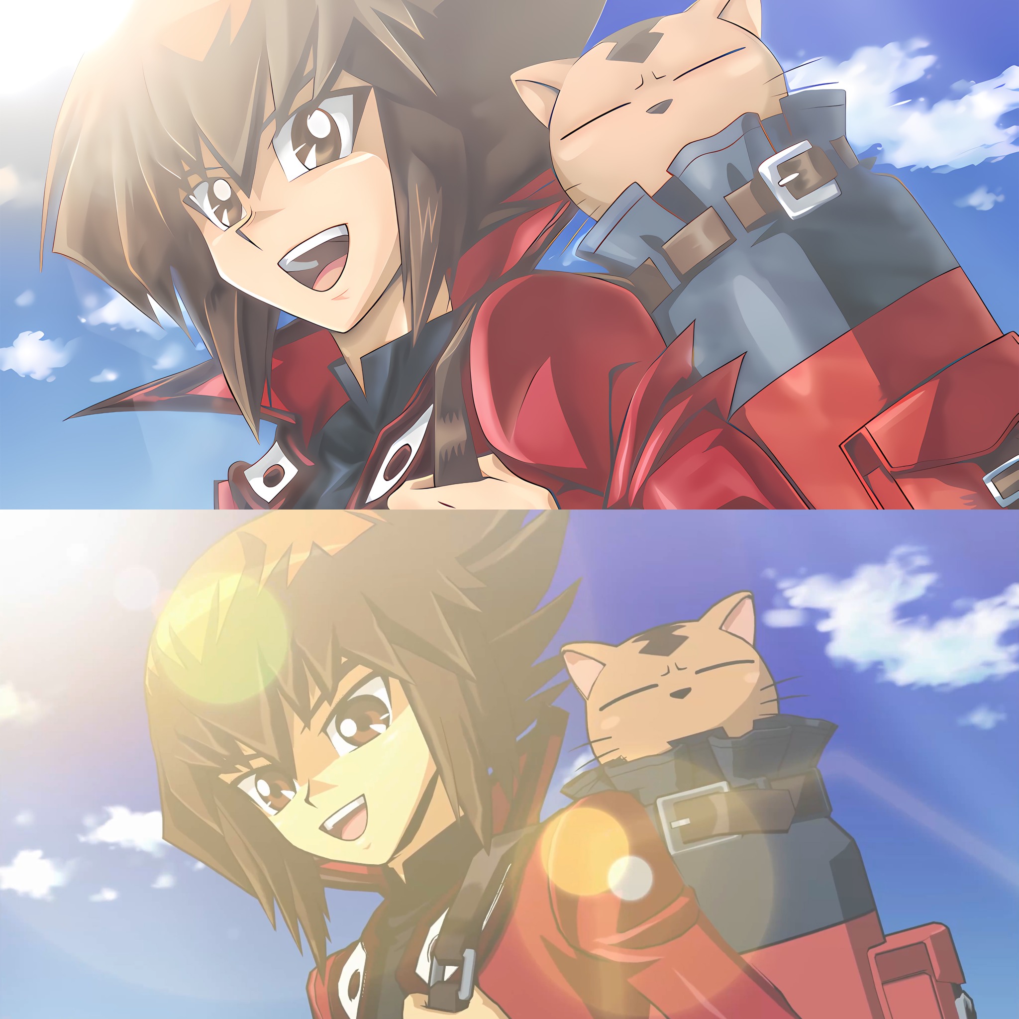 Daitokuji, Lyman Banner, Pharaoh Cat, and Jaden Yuki in Yu-Gi-Oh