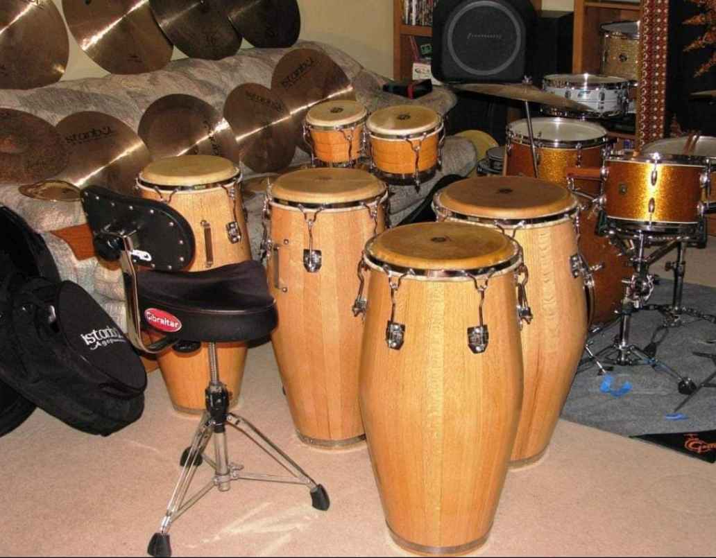 Vintage Valje conga and tumba drum comparison
