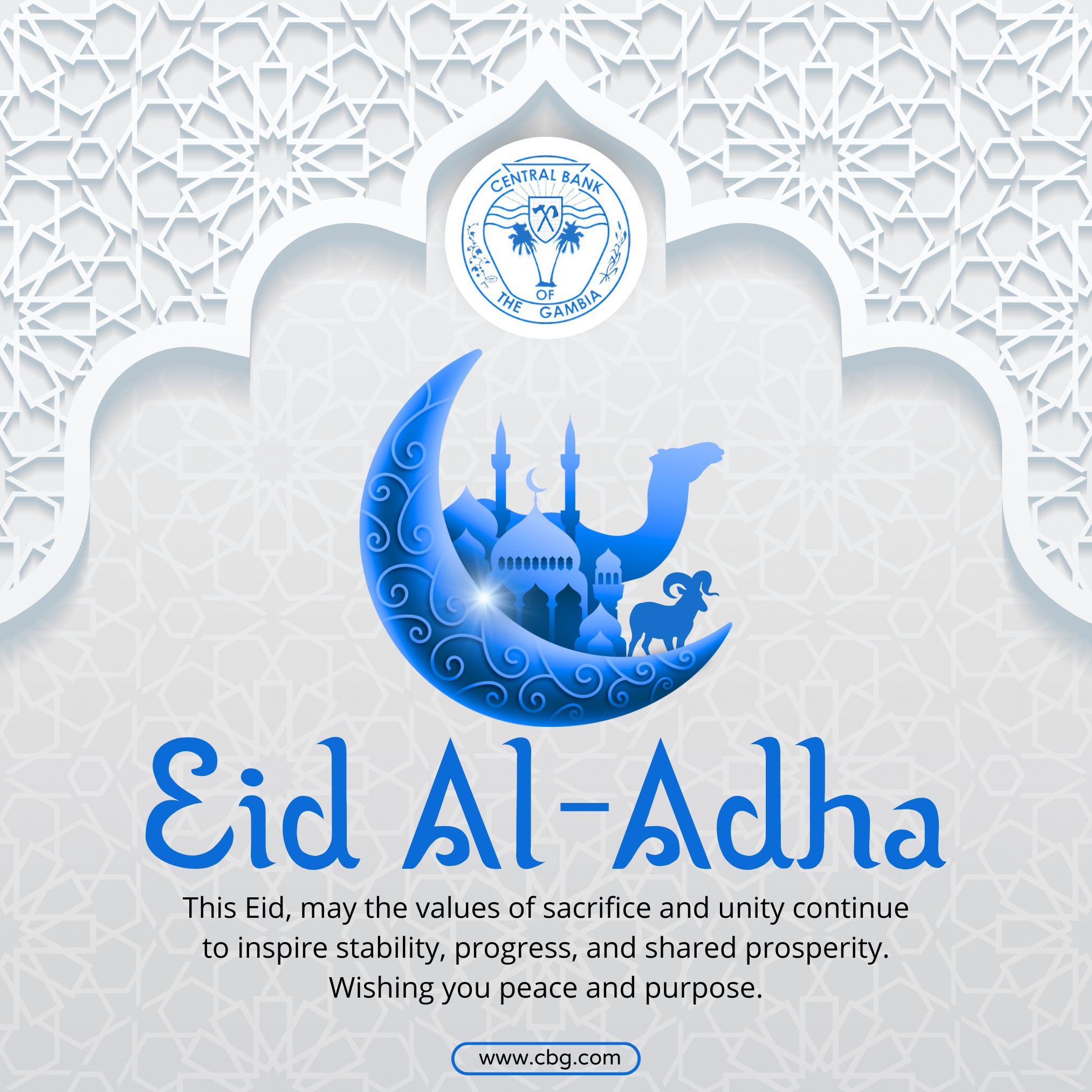 🕌 Eid al-Adha Mubarak from... - Central Bank of The Gambia | Facebook