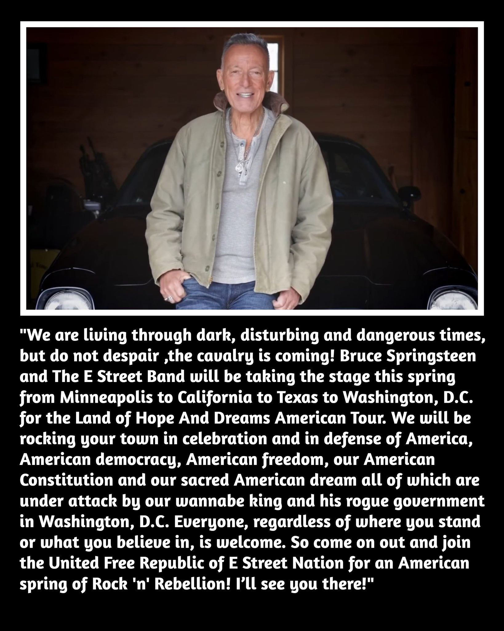 E Street Nation - Bruce Springsteen's message in the... | Facebook