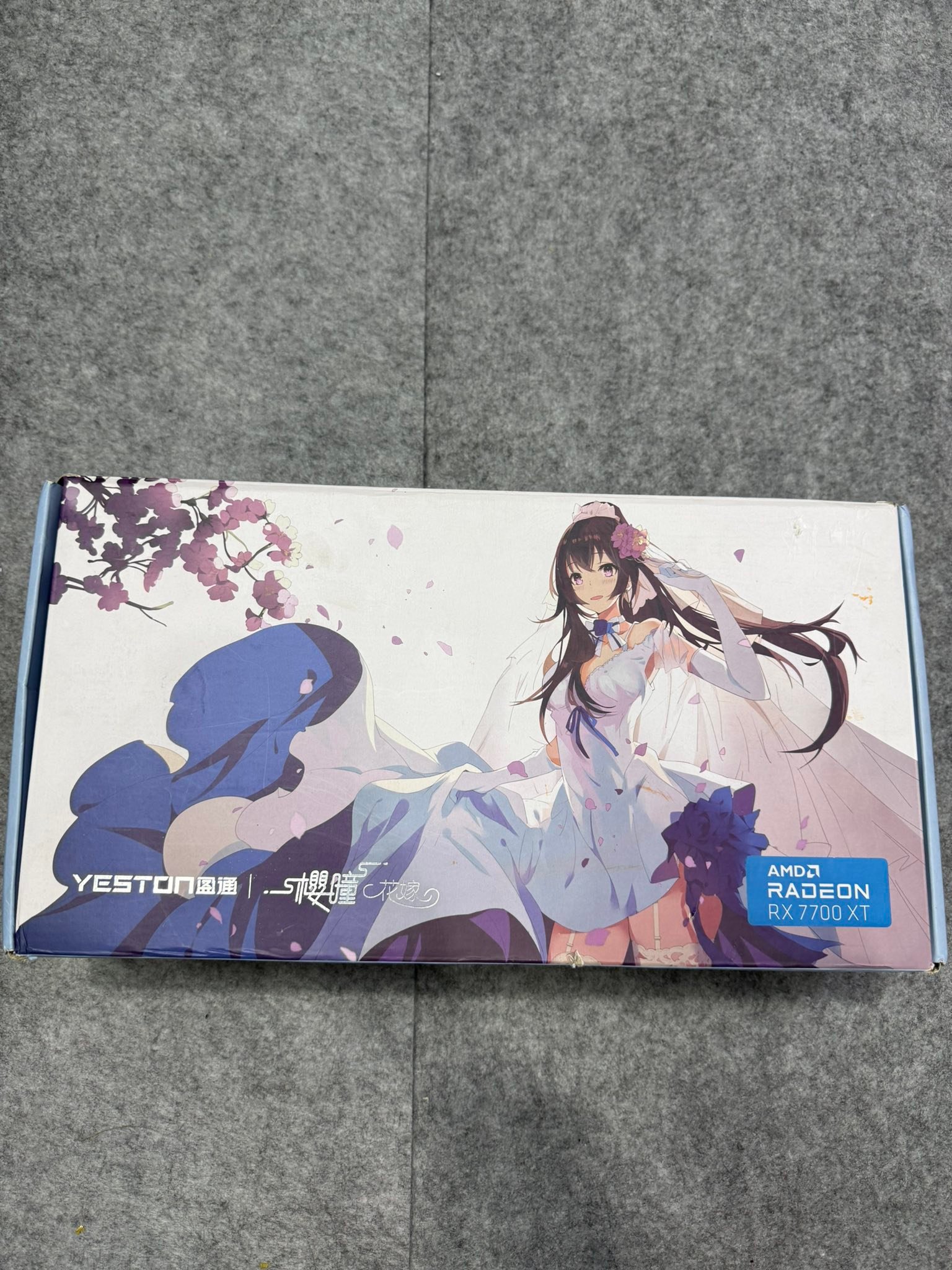 Card Yeston RX7700XT 12GB Sakura Hitomi Fullbox Like New E Bán 