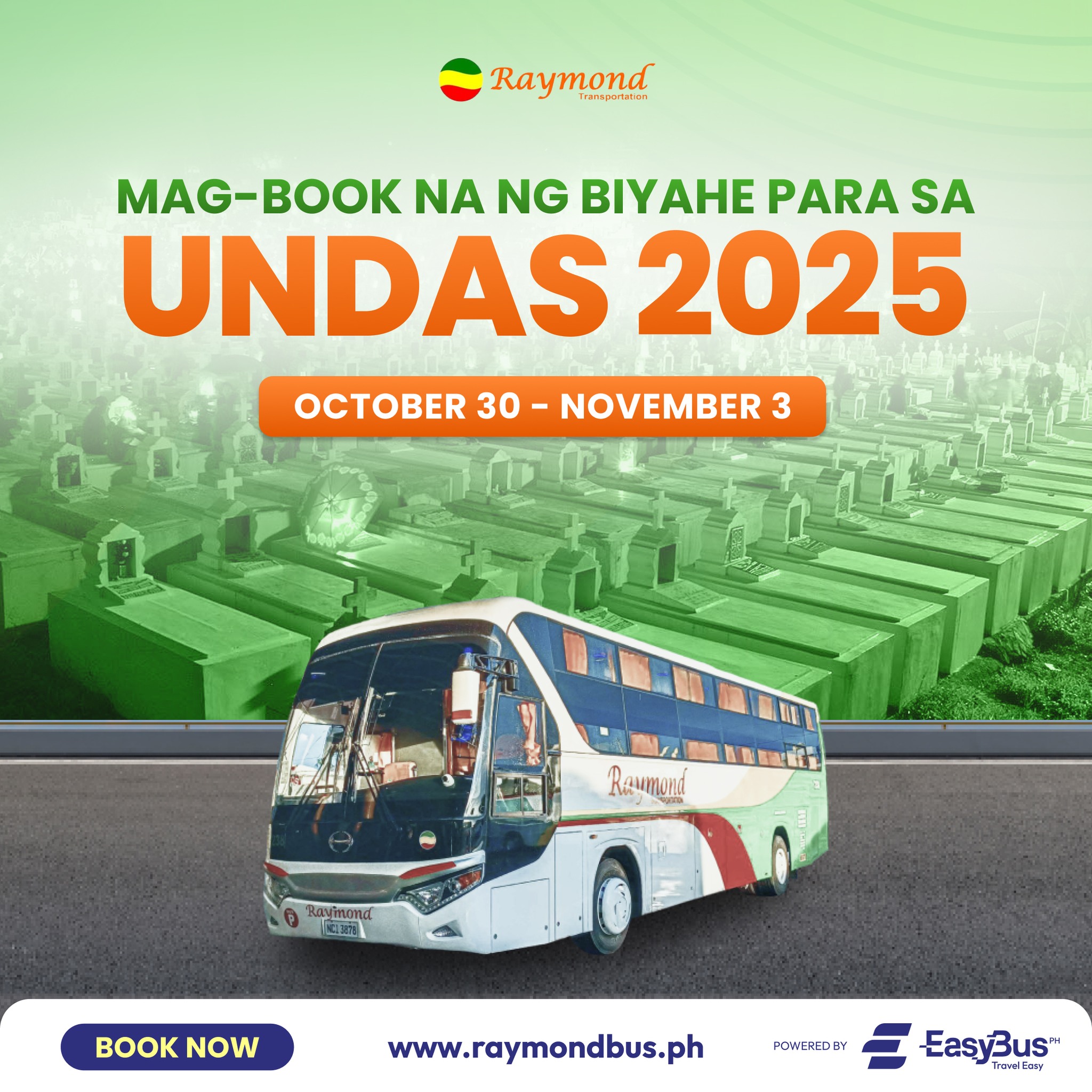 Uuwi ka ba ngayong Undas? 🕯... - Raymond Bus Online Booking | Facebook
