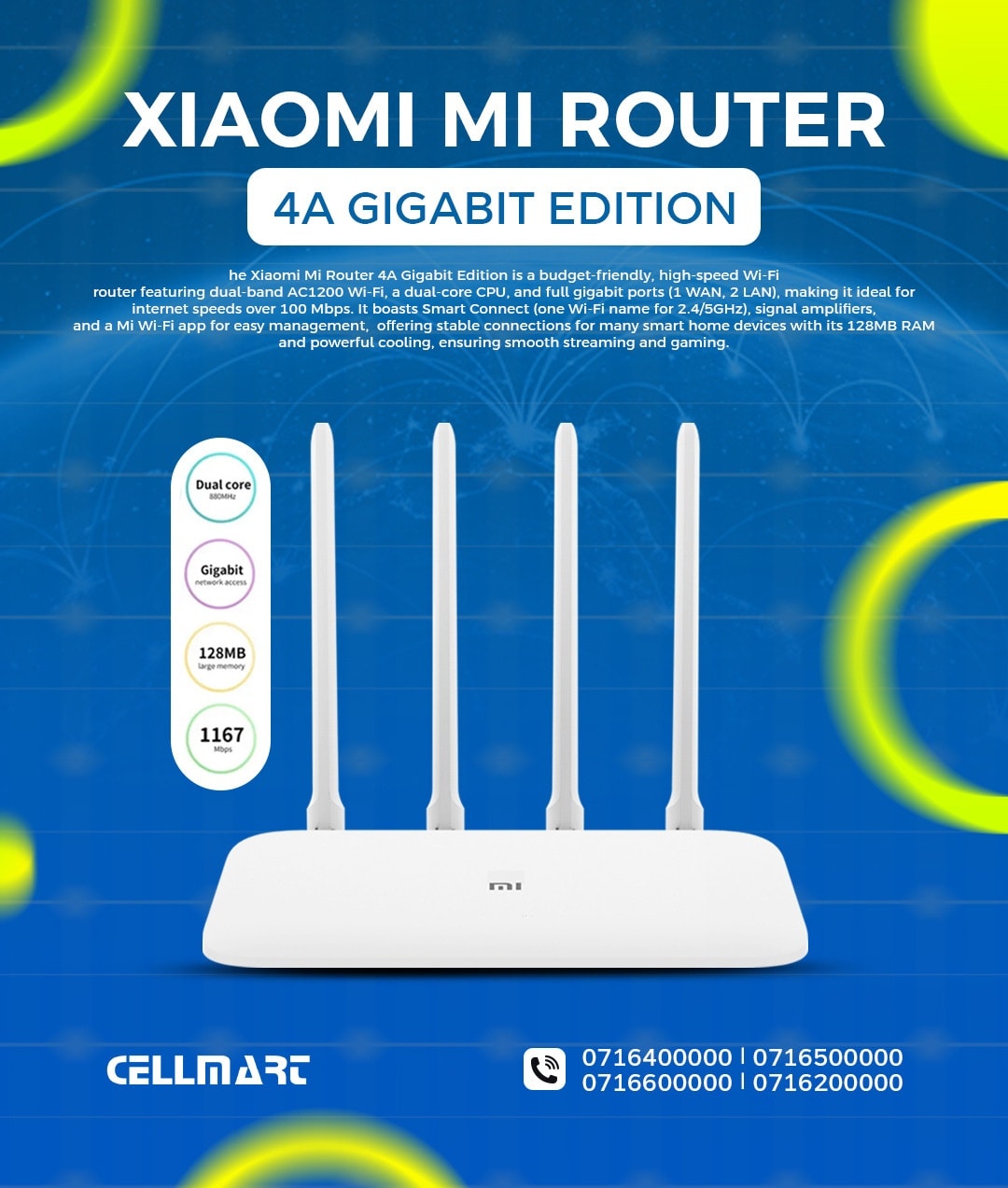Cell - Introducing the Xiaomi Mi Router 4A Gigabit Edition – the ...