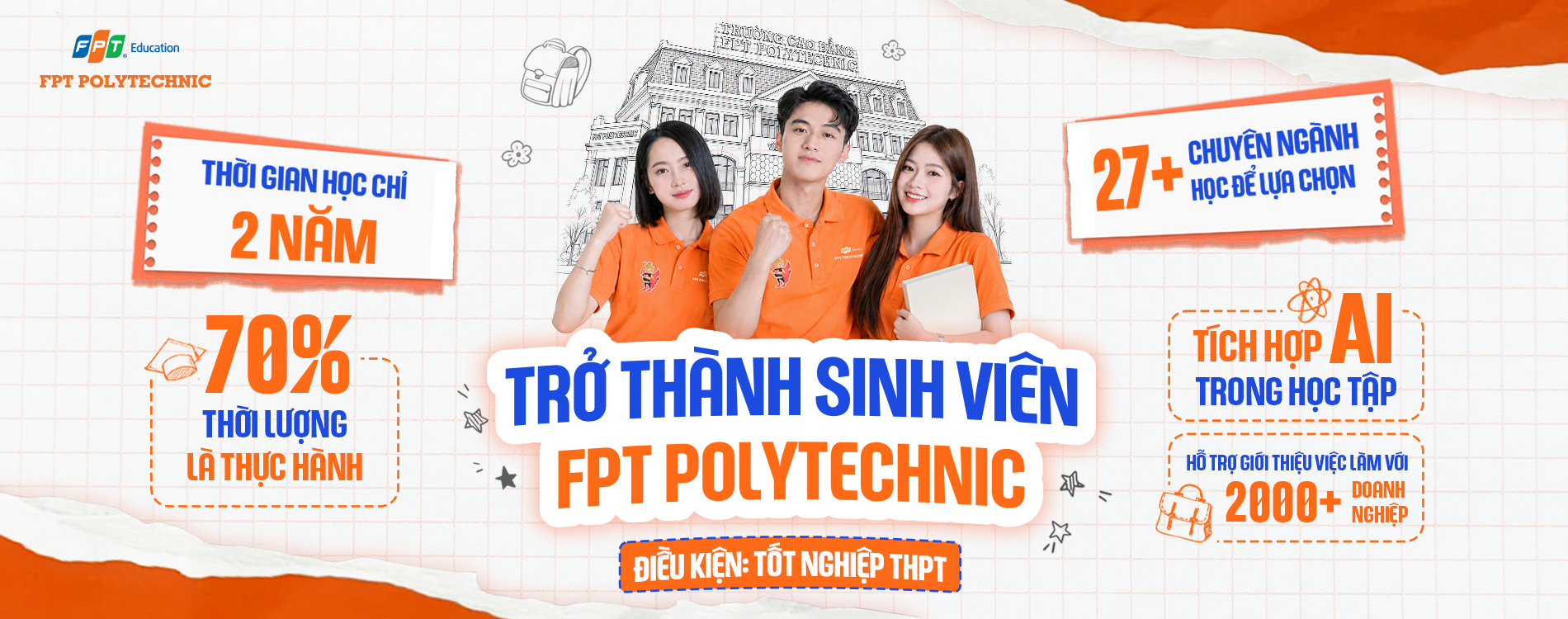 Thông tin Tuyển sinh Trường Cao đẳng FPT Polytechnic