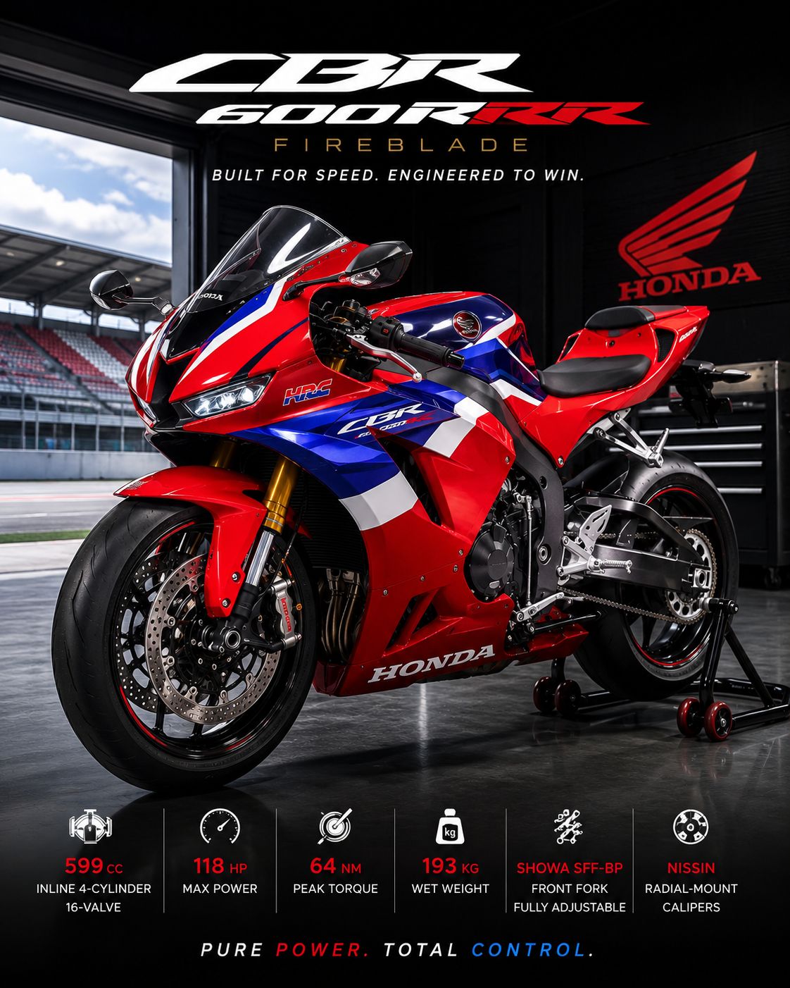 HONDA CBR 600 RR 2007 🏁🦅