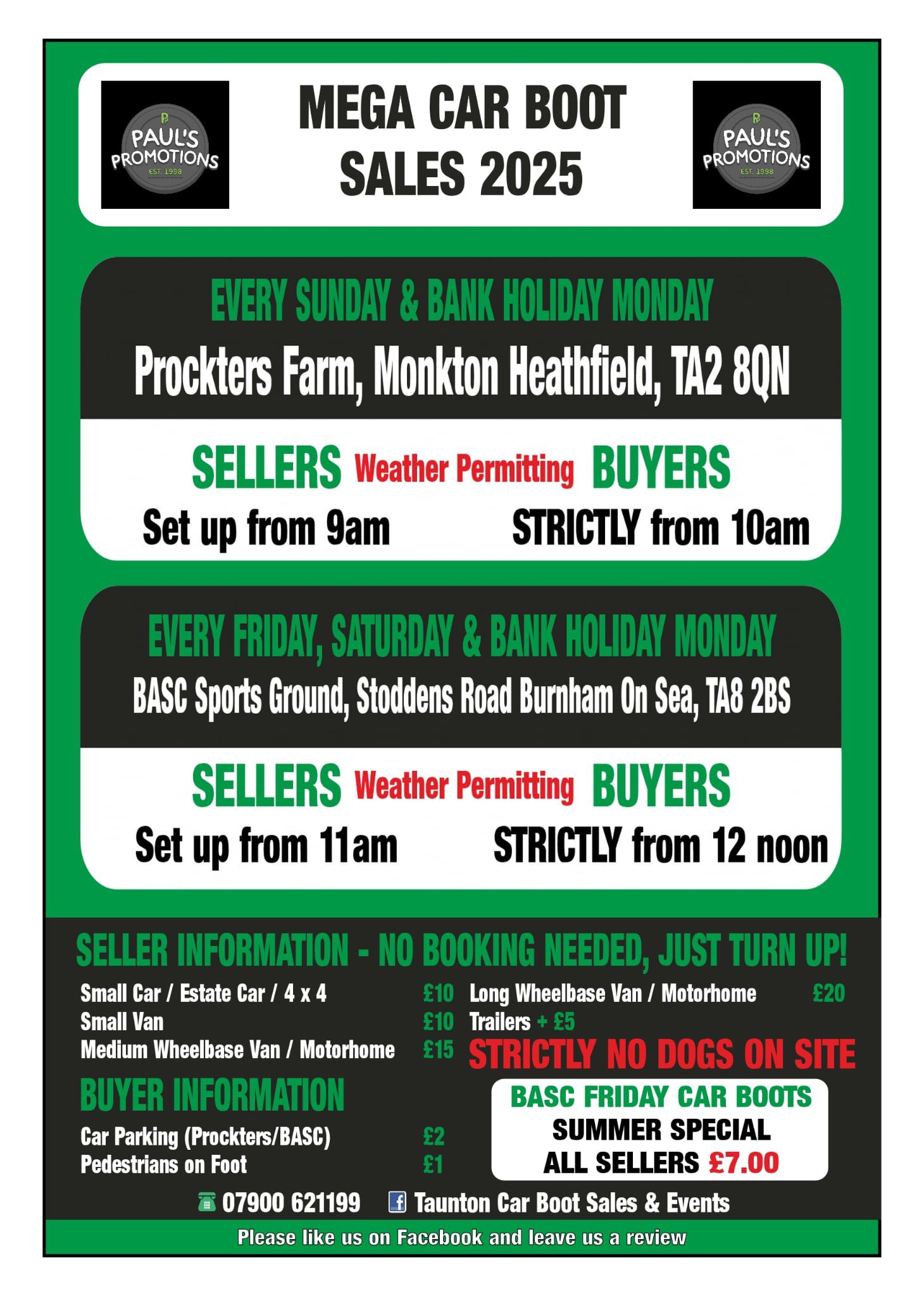 Prockters Farm Car Boot Sale | ️ CAR BOOT SALES THIS WEEKEND, (Friday ...