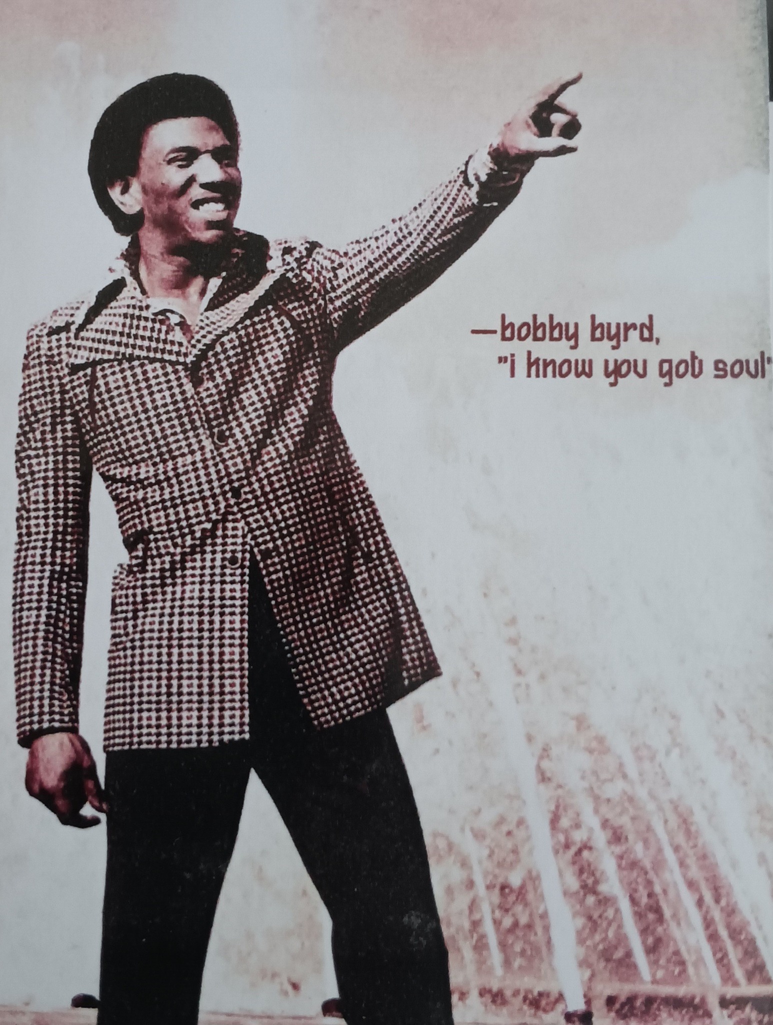 Boss man Bobby Byrd, James Brown's right hand man.