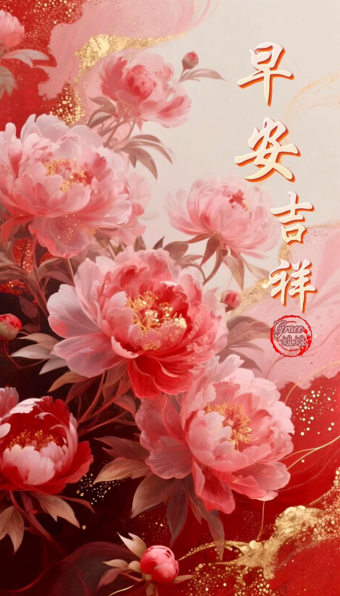 早安🌞 花开富贵，心向光明。 愿今天的你～ 人美，事顺，气场全开