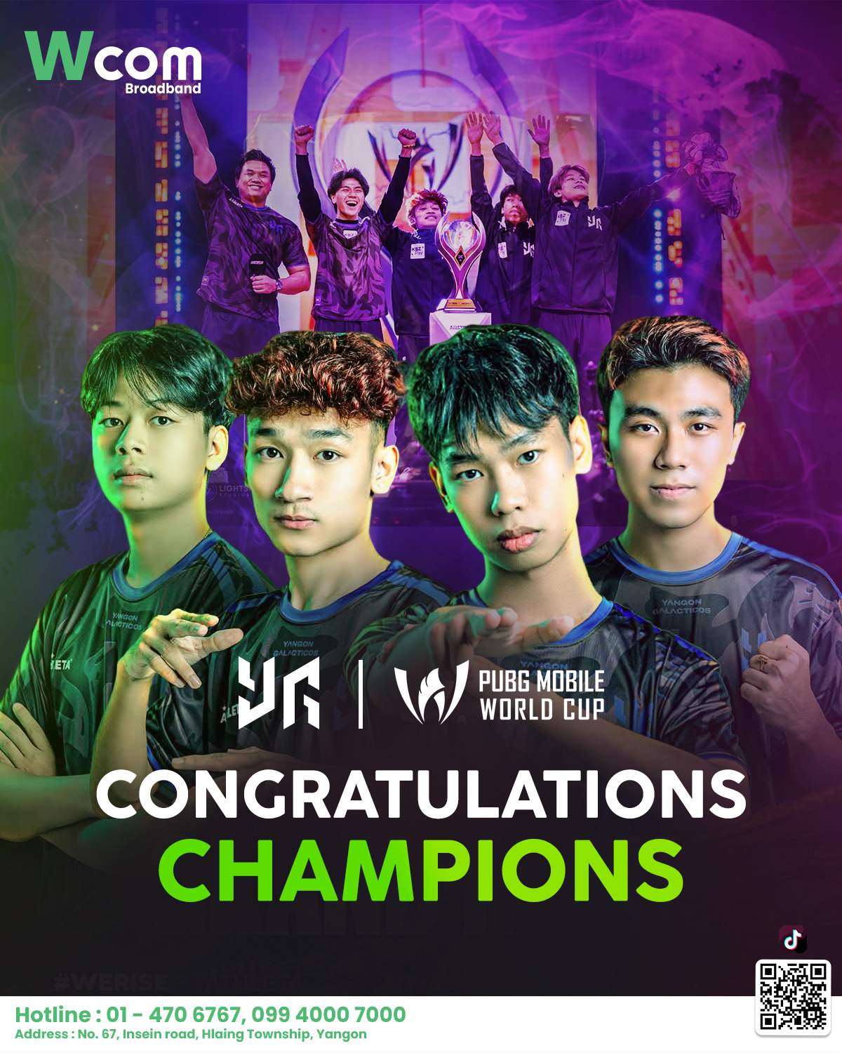 Wcom Broadband - Congratulations, YG! 🎉 PUBG Mobile World... | Facebook