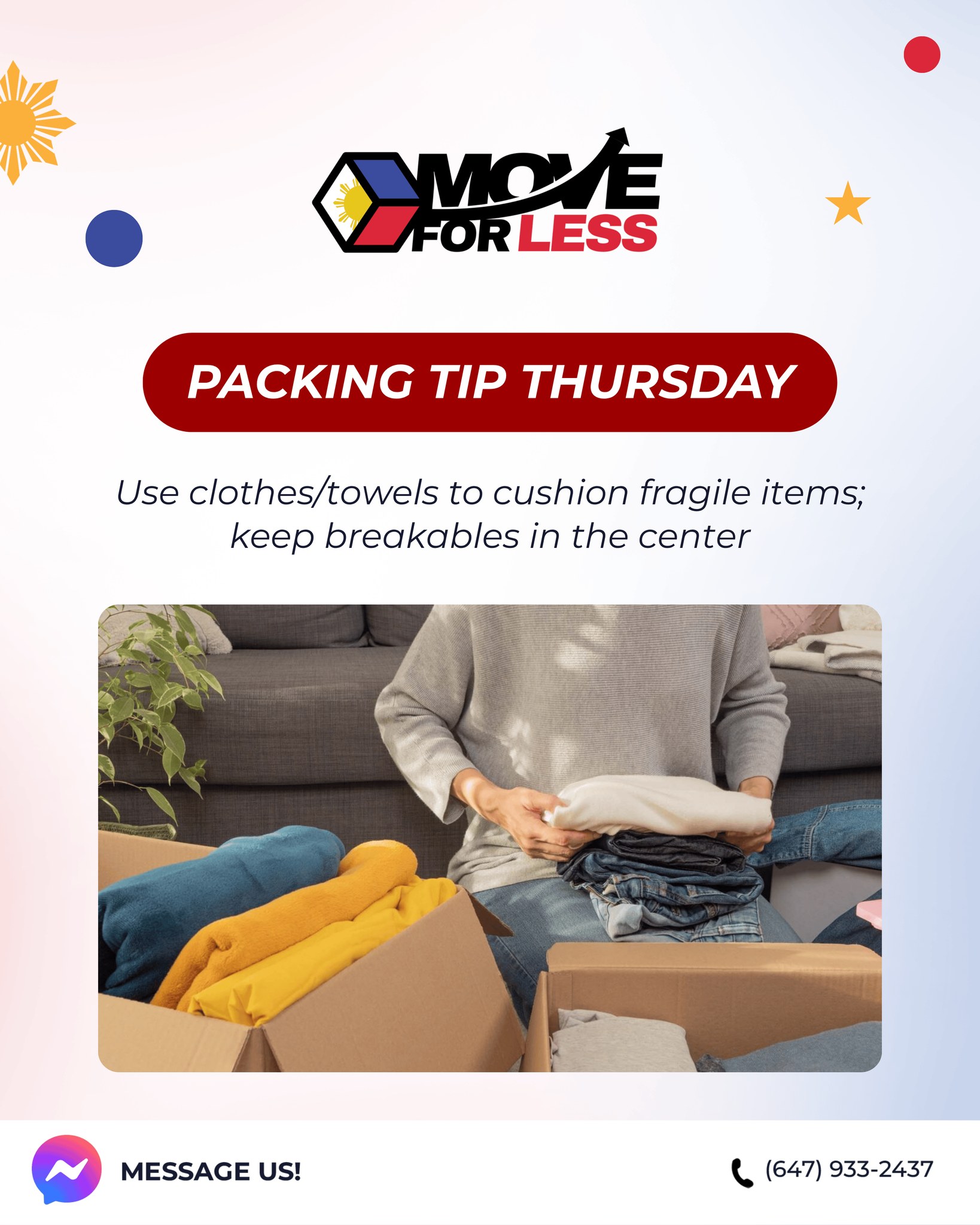 Move - Packing Tip Thursday Make every padala travel-safe! Use clothes ...