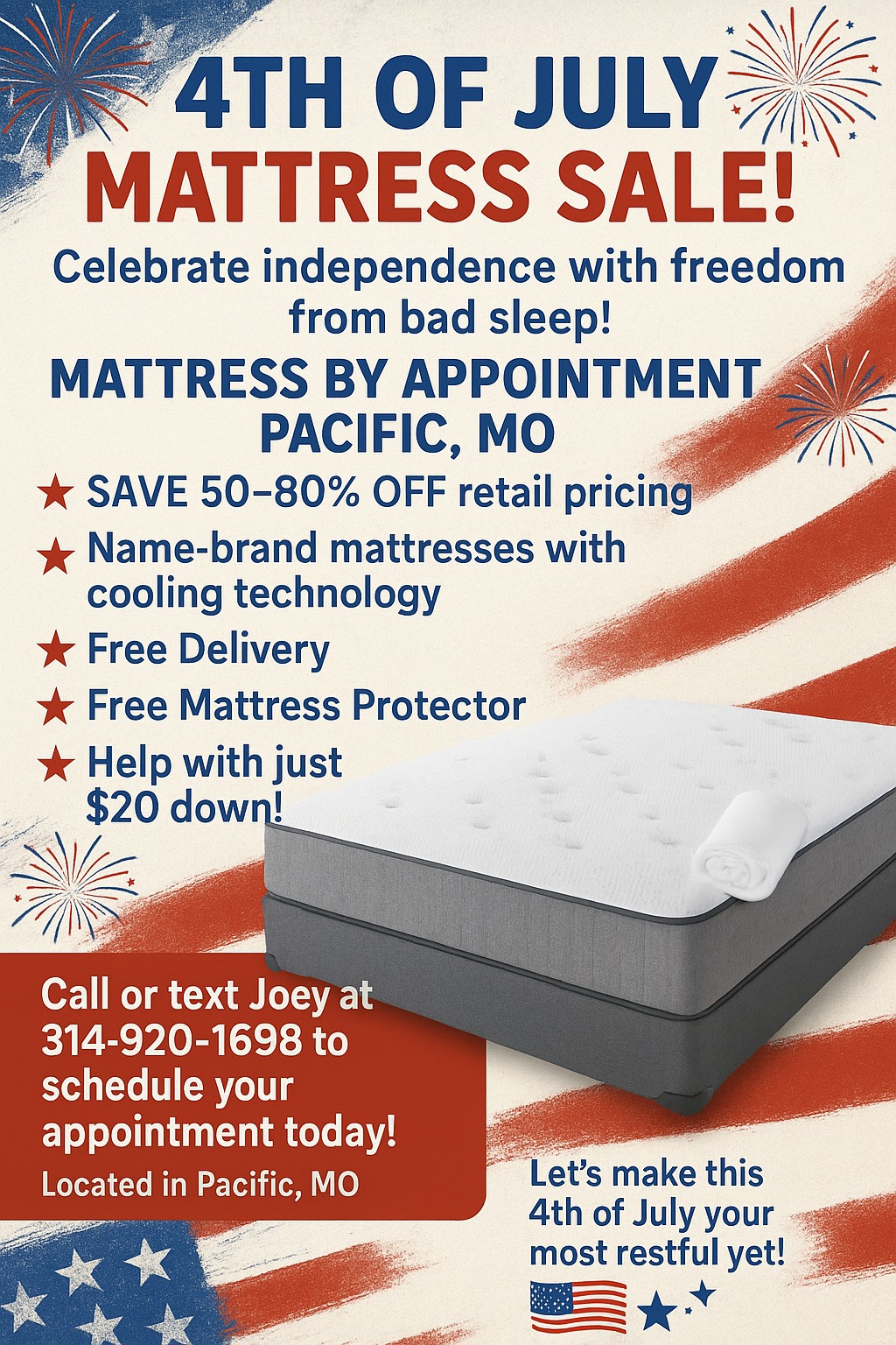 4th Of July Mattress Sale Wallpaper For Iphone
