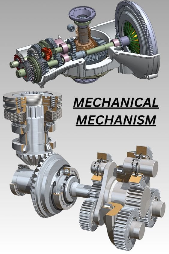 Mechanical Parts Knowledge | A detailed technical illustration ...