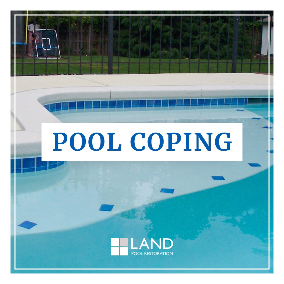 Land - Our poured-in-place concrete pool coping is anchored to the pool ...
