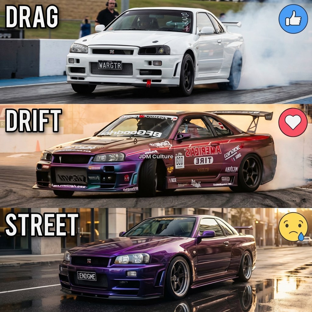 This MONSTER R32 Skyline is still STREET DRIVEN! | 1320Video.com