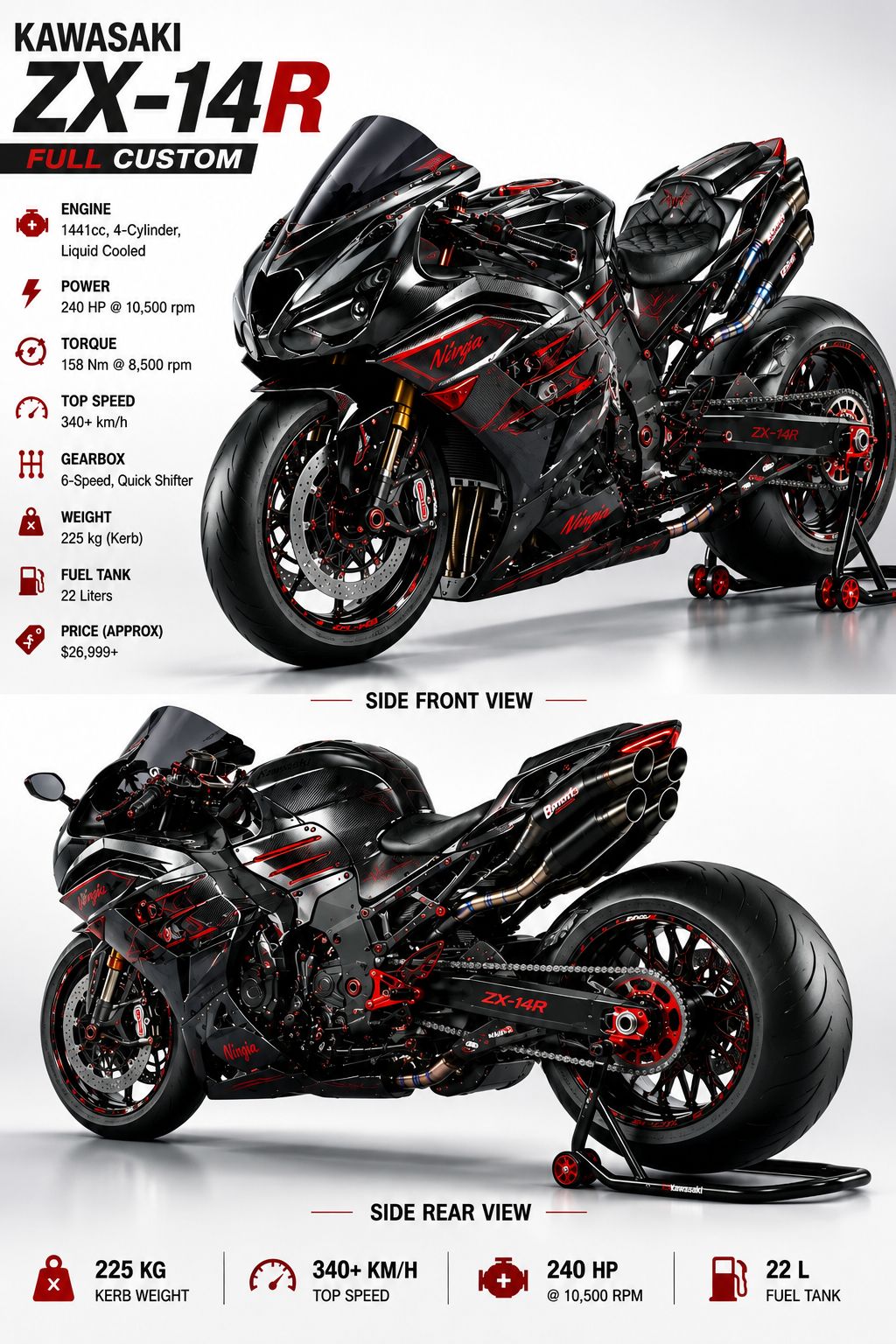 1550cc KAWASAKI ZX14 MISSLE! 🛞 💨