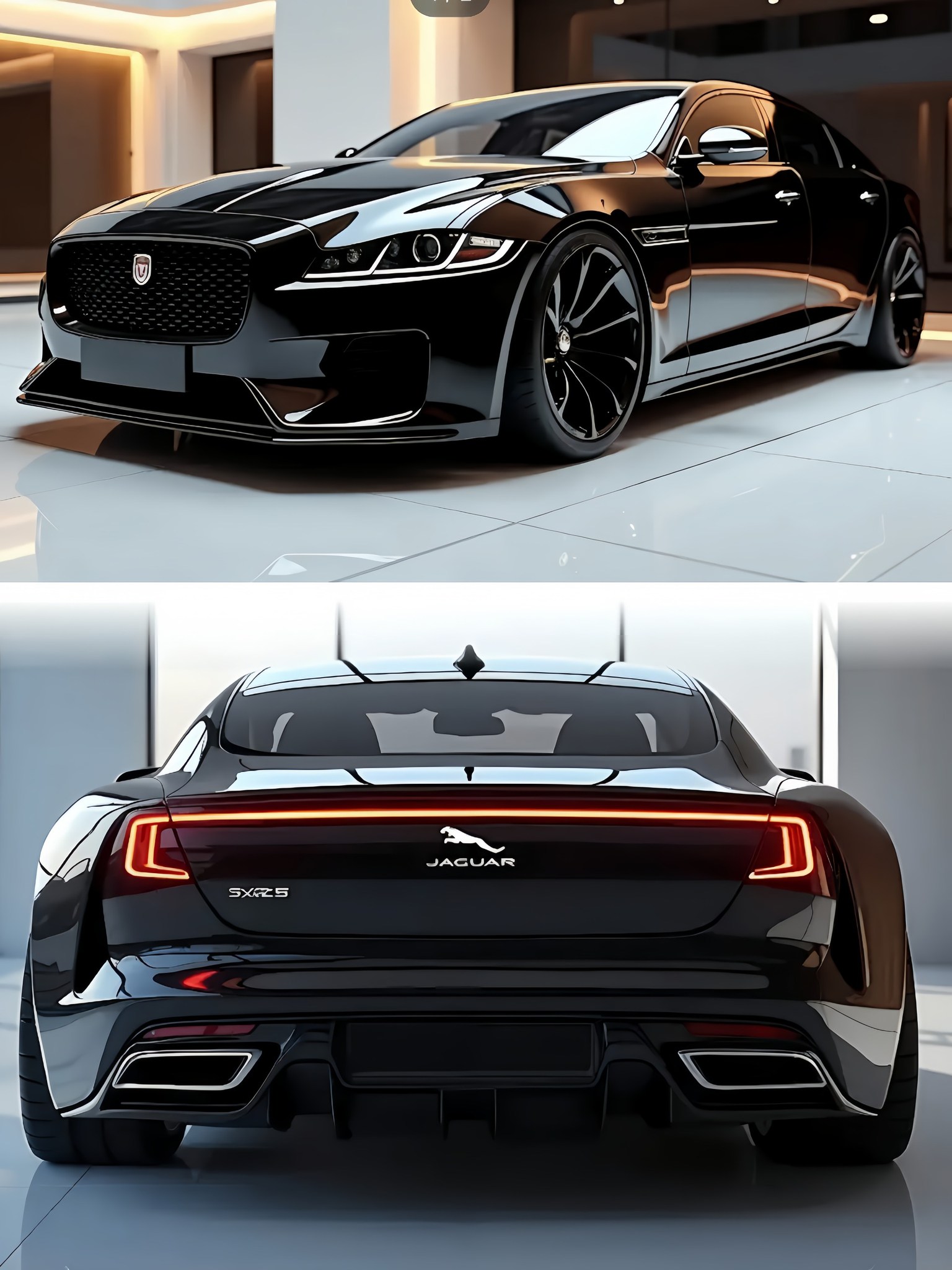 The 2027 Jaguar JSC is a sleek two-door coupé blending modern XJ
