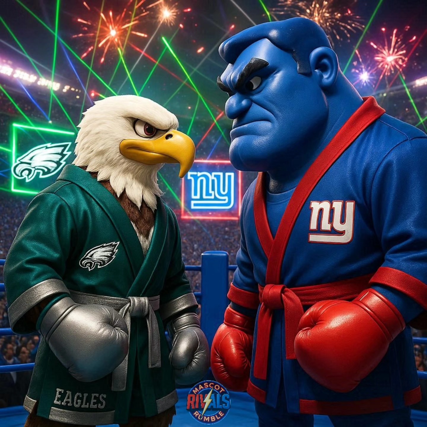 Mascot - RIVALS - Philadelphia Eagles vs New York Giants # ...