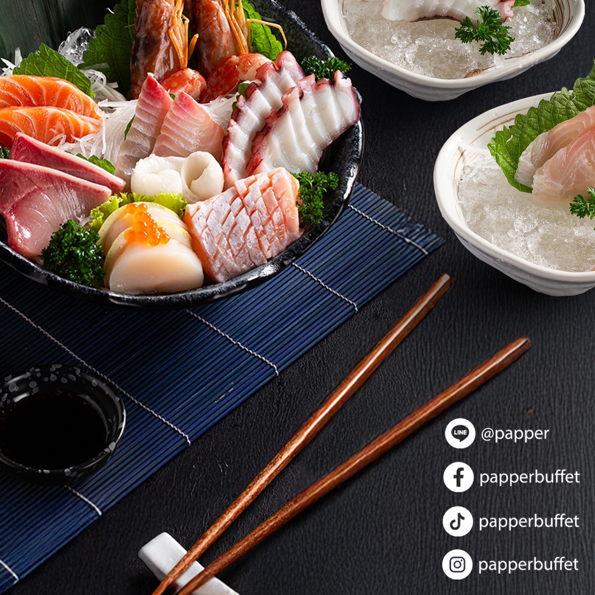 Sashimi Selection |... - Papper Buffet Zpell Rangsit | Facebook