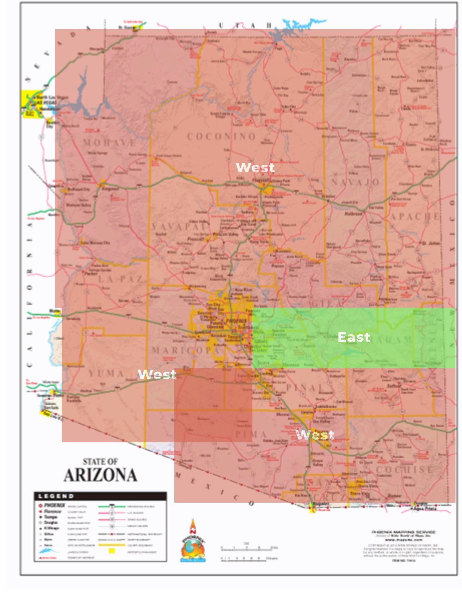 Arizona - The Lines Have Been Drawn… It’s officially EAST vs. WEST and ...