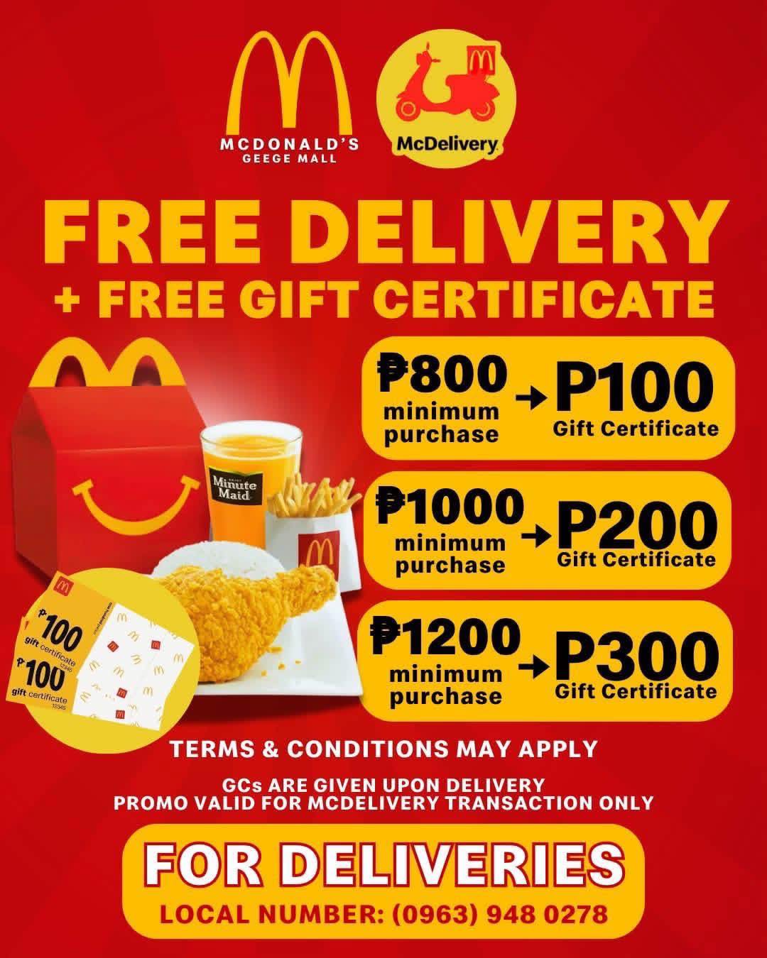 McDonald's - Over 3 MILLION PESOS worth of prizes and 95 winners ang ...
