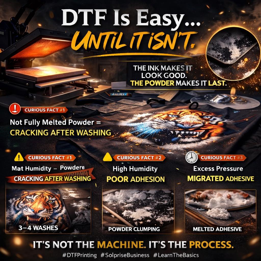 Solprise - “DTF Is Easy… Until It Isn’t.” DTF looks simple. Print ...